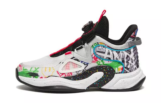 Детские баскетбольные кроссовки GS Mid-top ANTA белые и черные Anta Kids