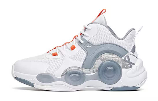 Детские баскетбольные кроссовки GS Mid-top белые/серые Anta Kids