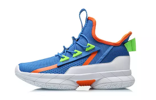 Детские баскетбольные кроссовки GS Mid-top Синие/Белые Lining Young