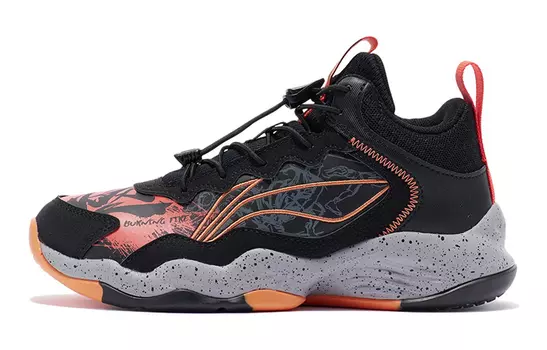Детские баскетбольные кроссовки GS Mid-top Black/Sunshine Orange Lining Young