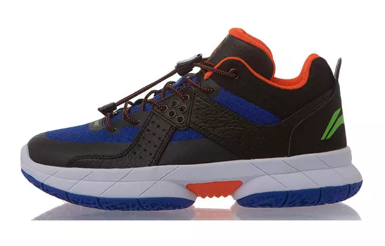 Детские баскетбольные кроссовки GS Mid-top Синие/Черные Lining Young