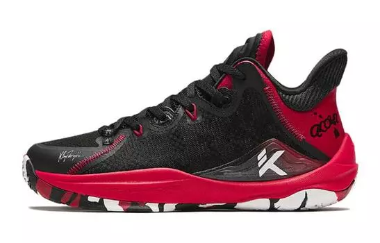 Детские баскетбольные кроссовки GS Mid-top черные/красные Anta Kids, черный/красный