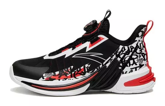 Детские баскетбольные кроссовки GS Mid-top черные/красные Anta Kids