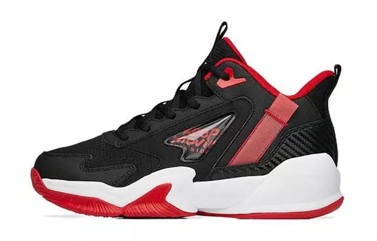 Детские баскетбольные кроссовки GS Mid-top Black/Classic Red Anta Kids