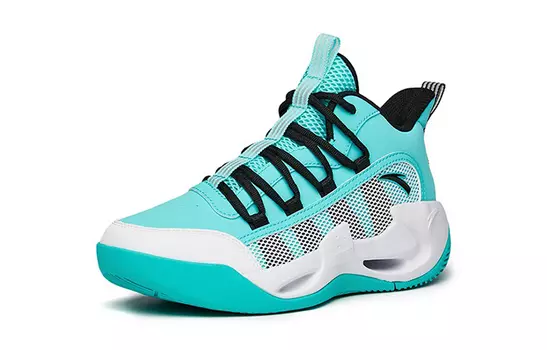 Детские баскетбольные кроссовки GS Mid-top зеленые/черные/белые Anta Kids