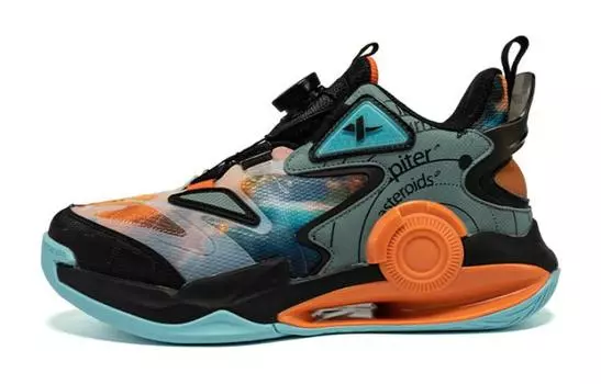 Детские баскетбольные кроссовки GS Mid-top черного/мармеладного цвета Xtep, черный