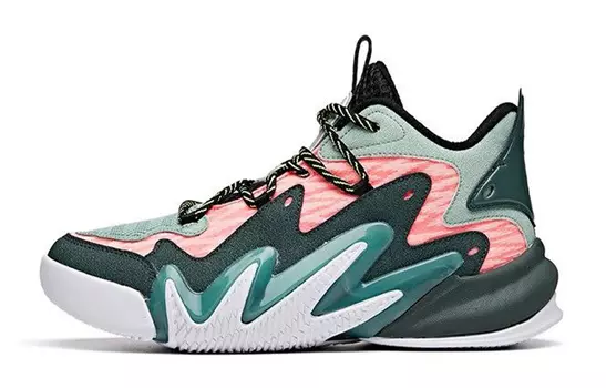 Детские баскетбольные кроссовки GS Mid-top Green/Pink Anta Kids