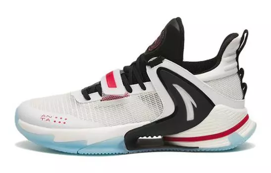 Детские баскетбольные кроссовки GS Mid-top белые/черные/синие Anta Kids