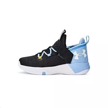 Детские баскетбольные кроссовки GS Mid-top Under Armour, белый/черный