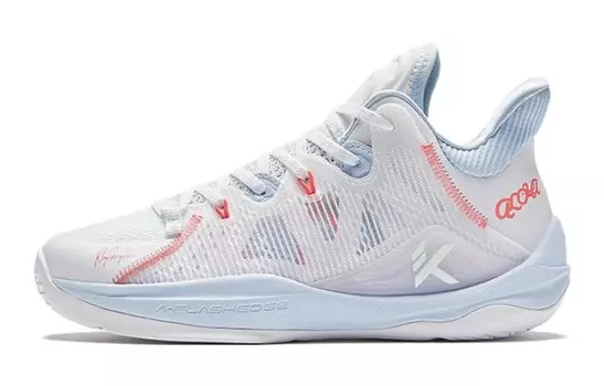 Детские баскетбольные кроссовки GS Mid-top белые/синие Anta Kids, белый/синий