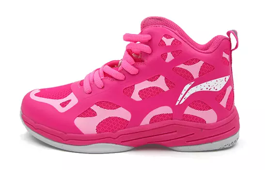 Детские баскетбольные кроссовки GS Mid-top Neon Pink Lining