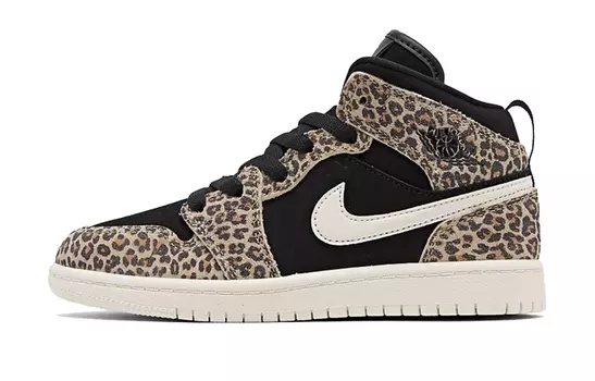 Кроссовки Jordan 1 Mid SE PS Cheetah