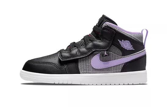 Кроссовки Jordan 1 Mid ALT SE PS Houndstooth