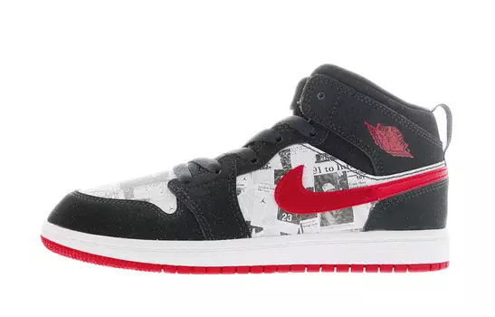 Кроссовки Jordan 1 Mid SE PS Newspaper Air Times