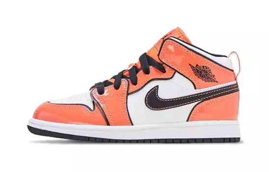 Кроссовки Jordan 1 Mid SE PS Turf Orange