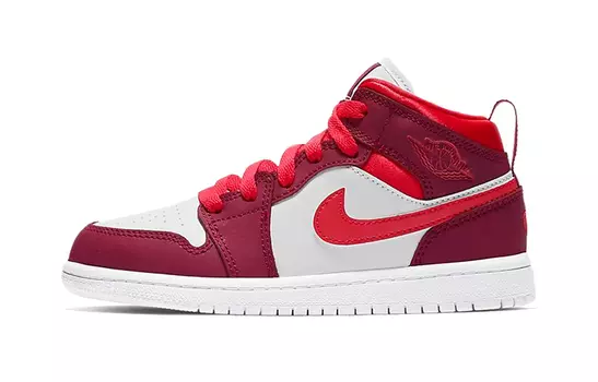 Кроссовки Jordan 1 Mid True Berry Rush Pink PS