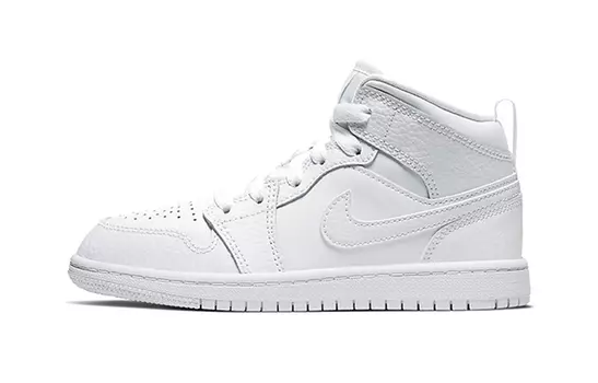Кроссовки Jordan 1 Mid PS Triple White 2021