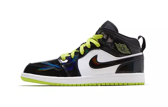 Кроссовки Jordan 1 Mid PS Black Cyber