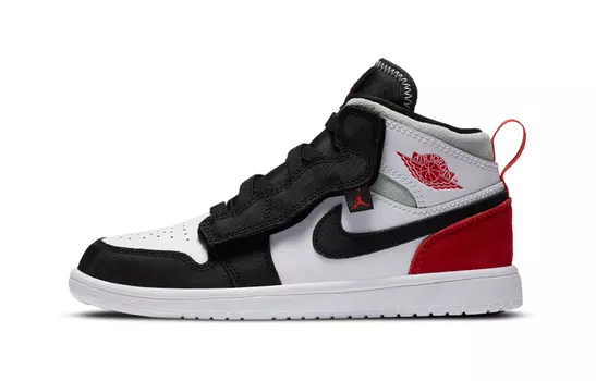 Кроссовки Jordan 1 Mid ALT PS Red Black Toe