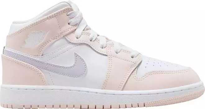 Детские баскетбольные кроссовки Jordan Air Jordan 1 Mid для начальной школы, мультиколор