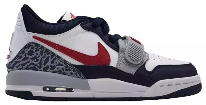 Детские баскетбольные кроссовки Jordan Legacy 312 Low для начальной школы, красный/белый/темно-синий