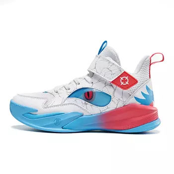 Детские баскетбольные кроссовки Kids High-top Небесно-голубые/фуксия розовые Quasi-Kids, голубой