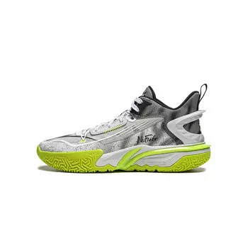 Детские баскетбольные кроссовки Kids Low-top Sichuan Lime/tar Gray/light Lime Lining Young, серый