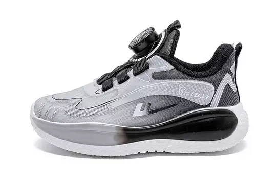 Детские баскетбольные кроссовки Kids Low-top Warrior, черный/серый