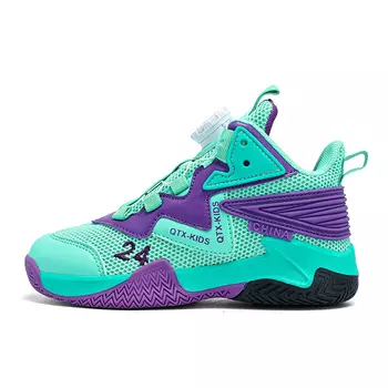 Детские баскетбольные кроссовки Kids Low-top Qiutexiong, черный/желтый