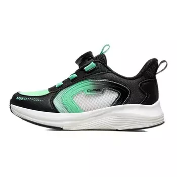 Детские баскетбольные кроссовки Kids Low-top Black/Light Green Camel, зеленый