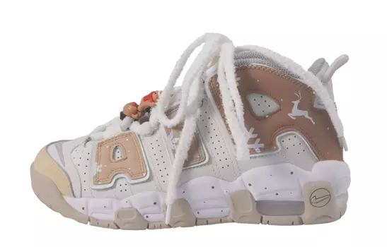 Детские баскетбольные кроссовки Nike Air More Uptempo GS, Wheat