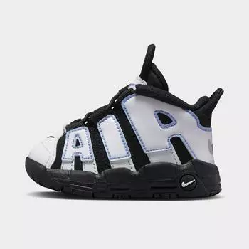 Детские баскетбольные кроссовки Nike Air More Uptempo для малышей, черный