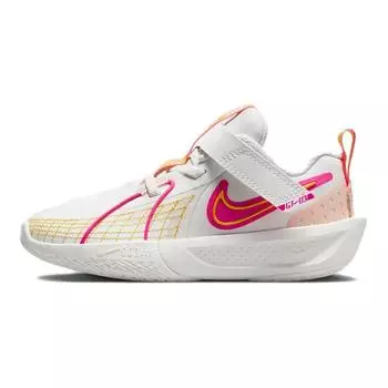 Детские баскетбольные кроссовки Nike Air Zoom GT Cut 3 PS, Peak White / Orange Pink / University Gold / Clear Pink
