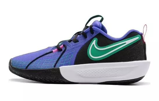Детские баскетбольные кроссовки Nike Air Zoom GT Cut 3 GS, Black Blue Green
