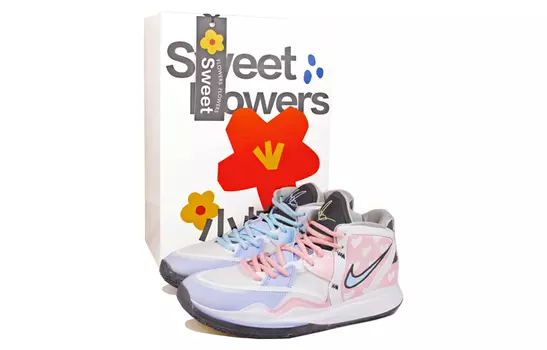 Детские баскетбольные кроссовки Nike Kyrie 8 Infinity Kids, White Pink Blue