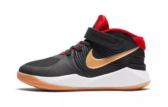Детские баскетбольные кроссовки Nike Team Hustle D 9 FlyEase PS