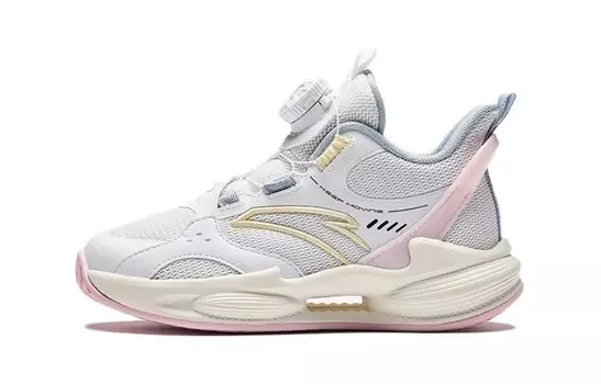 Детские баскетбольные кроссовки PS Low-top Белые/серые Anta Kids, белый/серый