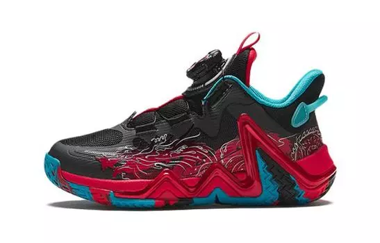 Детские баскетбольные кроссовки PS Low-top Core Black/Multi-Color/Core White Anta Kids, черный