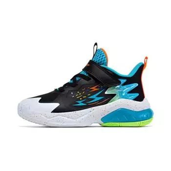 Детские баскетбольные кроссовки PS Low-top Black/Smart Blue Xtep, черный/синий