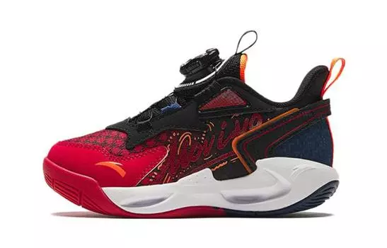 Детские баскетбольные кроссовки PS Low-top красные/черные Anta Kids, красный/черный