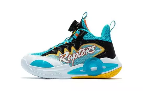 Детские баскетбольные кроссовки PS Mid-top Синие/Черные Xtep