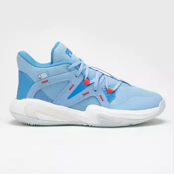 Детские баскетбольные кроссовки средней высоты Philadelphia Sixers NBA - 900 Mid-3 синие TARMAK, цвет blau