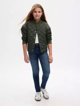 Детские базовые джинсы скинни Gap, синий