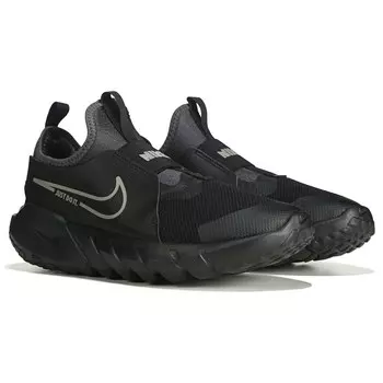 Детские беговые кроссовки без шнуровки Flex Runner 2 Big Kid Nike, черный