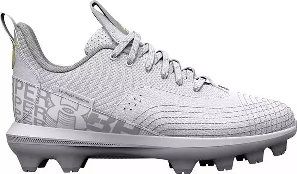 Детские бейсбольные бутсы Under Armour Harper 7 из ТПУ, белый/серый