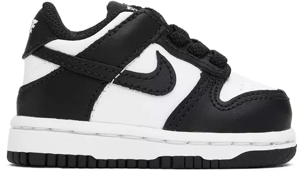 Детские белые и черные кроссовки Dunk Low Nike