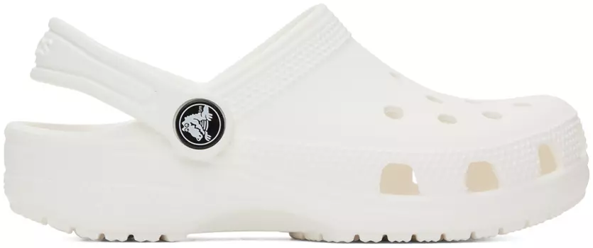 Детские белые классические сабо Crocs