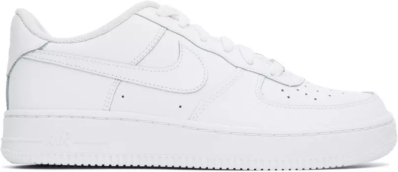 Детские белые кроссовки Air Force 1 LE Nike, белый/белый