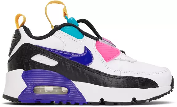 Детские белые кроссовки Air Max 90 Toggle Little Kids Nike