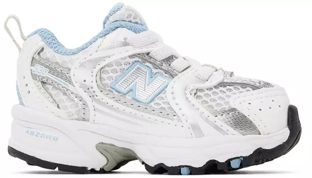 Детские белые кроссовки Bungee 530 New Balance